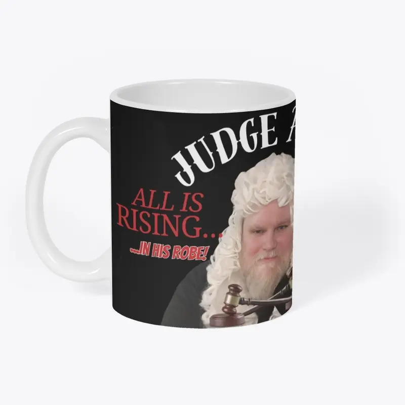 The Judge Akin Black Mugs