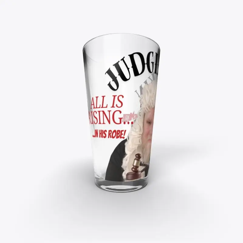 Judge Akin Pint Glass